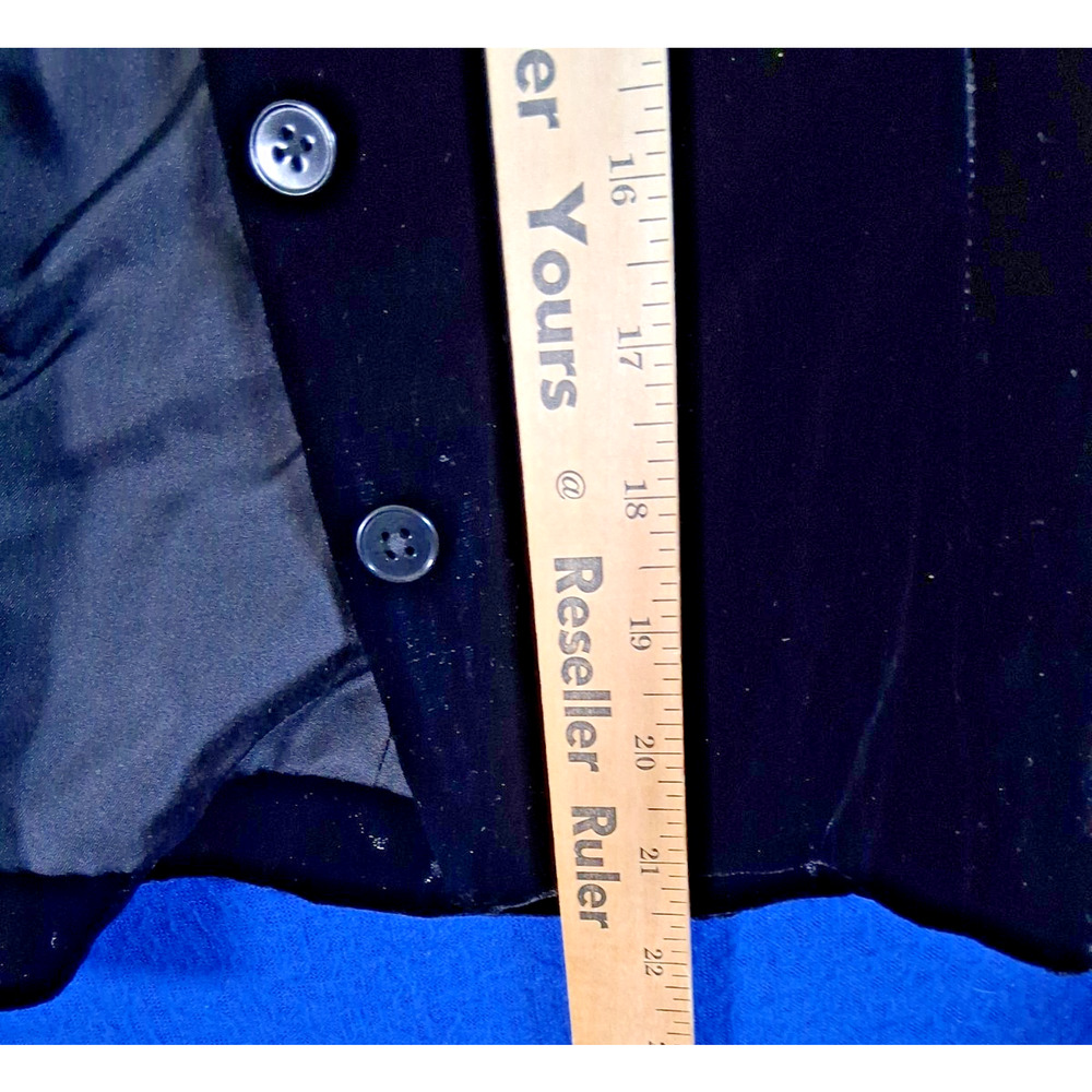 Vtg Ralph Lauren Purple Label Collection Black Velvet Blazer Jacket Womens Sz 8 - Picture 12 of 16